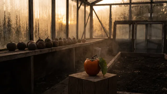 AI SEO Services – What AI SEO Services Actually Means – Caleb Schallert AI SEO services — one ripe fruit set apart on a pedestal, backlit ahead of a row of ordinary fruit — Caleb Schallert.