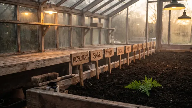 Brand Identity Services – What Brand Identity Services Actually Include – Caleb Schallert Brand identity services — a row of matching hand-lettered plant markers set at the same height along one bed — Caleb Schallert.