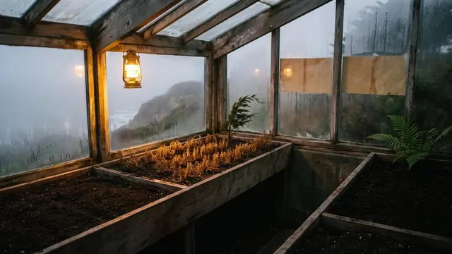 Digital Marketing Agency California – What I Would Do First For A California Business – Caleb Schallert Digital marketing agency California — one lit garden row beside two unlit ones, its soil like California's own vineyard rows on a coastal ridge — Caleb Schallert.