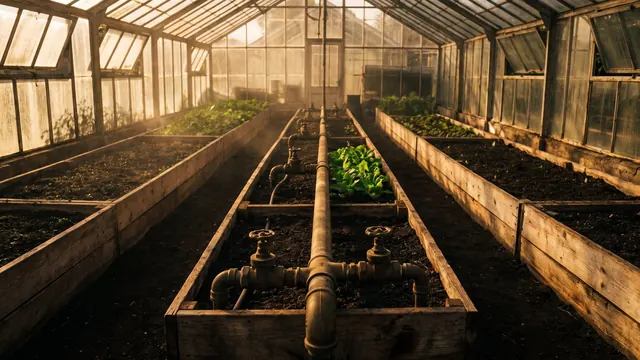 What is digital marketing: five greenhouse beds fed by one shared line, one bed per channel — Caleb Schallert.