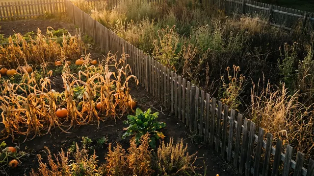 Internet Marketing Service – Who This Is For, And What Changes Either Way – Caleb Schallert Internet marketing service — two plots split by one low fence: tended on the near side, weeds on the far side — Caleb Schallert.