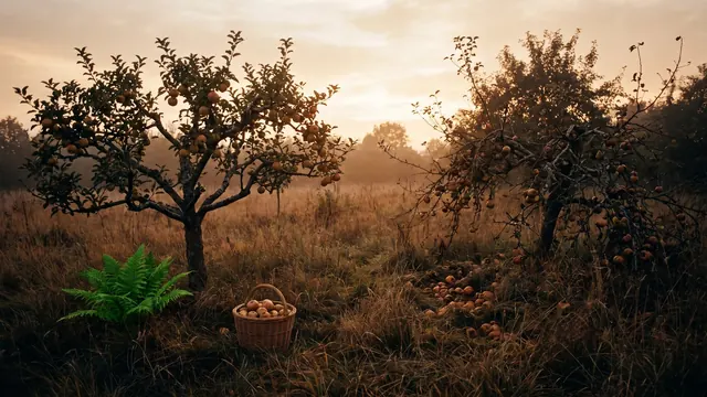 Reputation Management Services – Who This Fits, And What Changes Either Way – Caleb Schallert Reputation management services — one pruned apple tree with a full basket beside an untended tree with fallen fruit — Caleb Schallert.