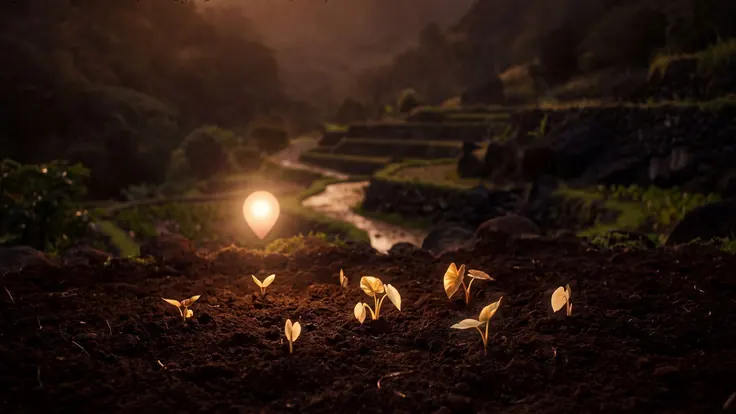 SEO Company Hawaii – Digital Marketing Agency Hawaii – Caleb Schallert SEO company Hawaii — dark volcanic soil and stepped taro terraces, near Hawaii — Caleb Schallert.