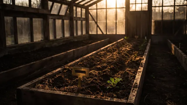 SEO Company Indiana – What I Would Do First For An Indiana Business – Caleb Schallert SEO company Indiana — one garden row tagged and lit, its soil like Indiana's own limestone quarry by a soybean field — Caleb Schallert.