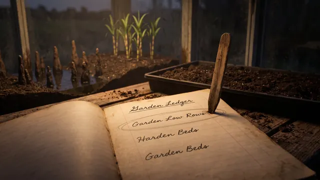 SEO Company Louisiana – What I Would Do First For A Louisiana Business – Caleb Schallert SEO company Louisiana — a garden ledger with one row circled and staked, its soil like Louisiana's own cypress bayou by sugarcane — Caleb Schallert.