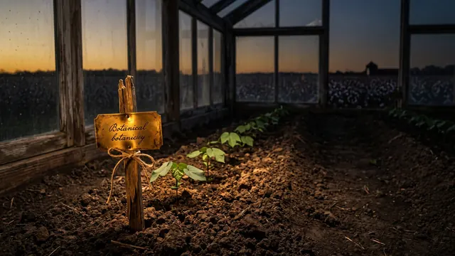 SEO company Mississippi — one garden row tagged and lit, its soil like Mississippi's own Delta cotton fields — Caleb Schallert.
