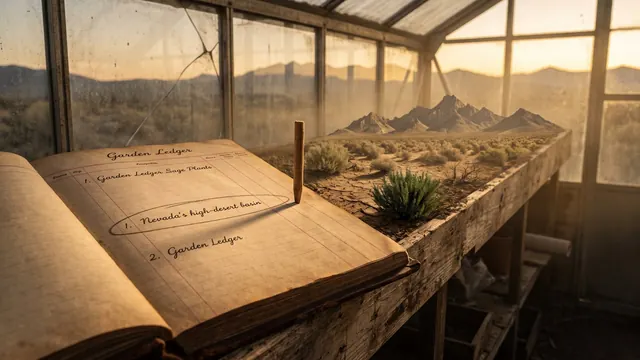 SEO company Nevada — a garden ledger with one row circled and staked, its soil like Nevada's own sagebrush high-desert basin — Caleb Schallert.