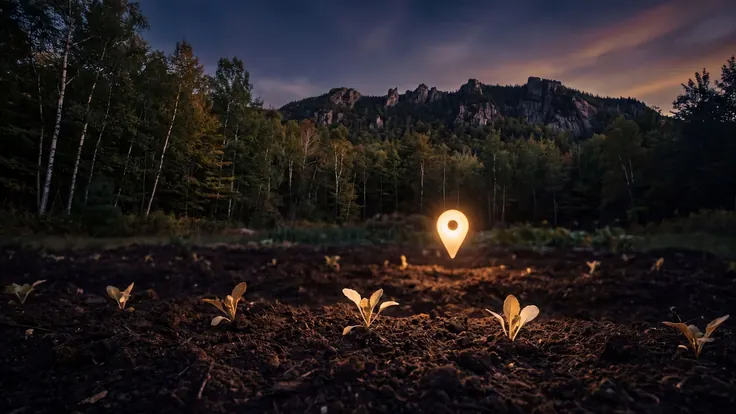 SEO company New Hampshire — a granite White Mountains ridge above a birch-and-maple forest, near New Hampshire — Caleb Schallert.