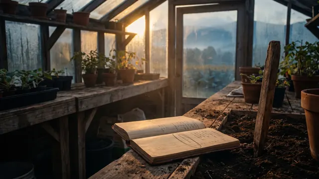 SEO Company North Carolina – What I Would Do First For A North Carolina Business – Caleb Schallert SEO company North Carolina — a garden ledger with one row circled and staked, its soil like North Carolina's own Blue Ridge fog over tobacco — Caleb Schallert.