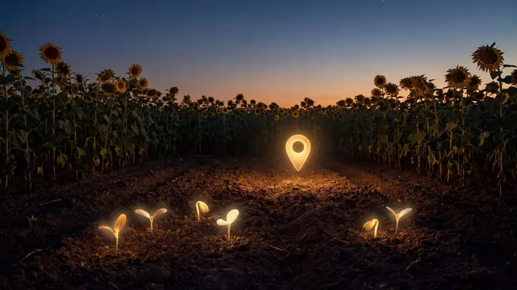 SEO Company North Dakota – Digital Marketing Agency North Dakota – Caleb Schallert SEO company North Dakota — sunflower fields turned toward the light under a vast prairie sky, near North Dakota — Caleb Schallert.