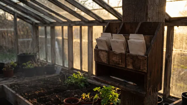 Social Media Video Production – How I Deliver It – Caleb Schallert Social media video production — a vertical seed-order rack with six packets stacked in strict sequence — Caleb Schallert.